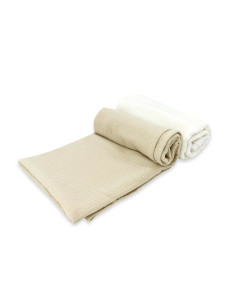 BN-6426972026376,Set 2 museline, Qmini, Multifunctionale, Din bumbac certificat Oeko Tex Standard 100, Ideale pentru infasat, 75 2