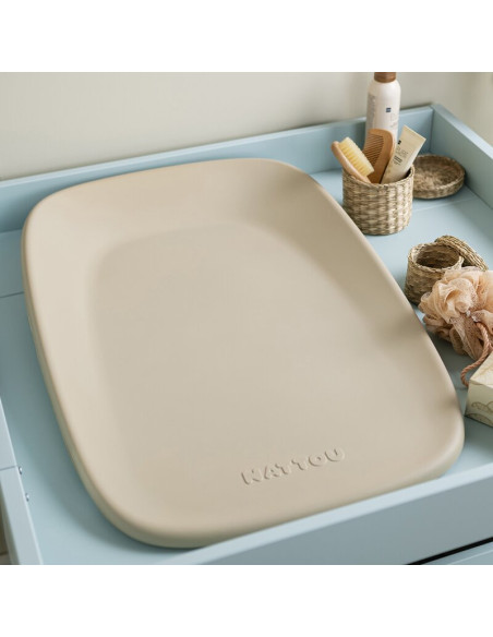 BN-145060,Saltea de infasat, Nattou, Softy, Moale, Utilizabil si fara husa, Design ergonomic, Spuma PU, 70x50x10 cm, Fara BPA, 0