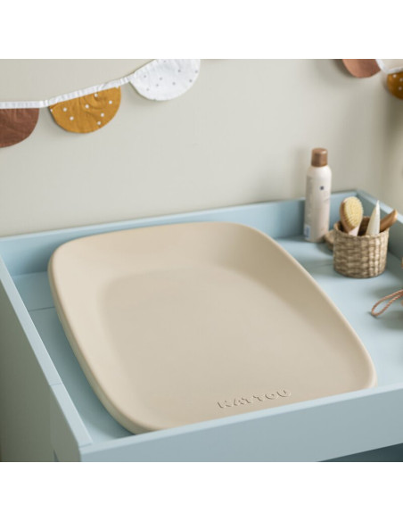 BN-145060,Saltea de infasat, Nattou, Softy, Moale, Utilizabil si fara husa, Design ergonomic, Spuma PU, 70x50x10 cm, Fara BPA, 0