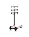 BN-LO-MEY_PINK_ROSE,Trotineta pentru copii, Lionelo, Mey, Ultrapliabila, Cu lumini si cosulet, Maner ajustabil pe inaltime, 3 an