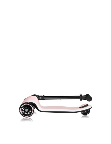 BN-LO-MEY_PINK_ROSE,Trotineta pentru copii, Lionelo, Mey, Ultrapliabila, Cu lumini si cosulet, Maner ajustabil pe inaltime, 3 an