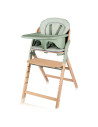 BN-LO-MEGAN_GREEN_WOOD,Scaun de masa multifunctional Megan, Lionelo, Din lemn de fag, 6 luni- adult, Reglabil pe inaltime, Husa 