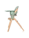 BN-LO-MEGAN_GREEN_WOOD,Scaun de masa multifunctional Megan, Lionelo, Din lemn de fag, 6 luni- adult, Reglabil pe inaltime, Husa 