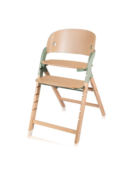 BN-LO-MEGAN_GREEN_WOOD,Scaun de masa multifunctional Megan, Lionelo, Din lemn de fag, 6 luni- adult, Reglabil pe inaltime, Husa 