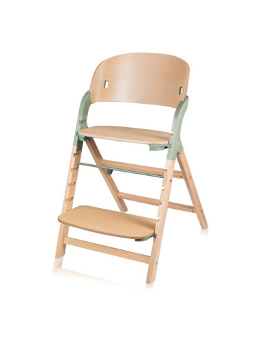 BN-LO-MEGAN_GREEN_WOOD,Scaun de masa multifunctional Megan, Lionelo, Din lemn de fag, 6 luni- adult, Reglabil pe inaltime, Husa 
