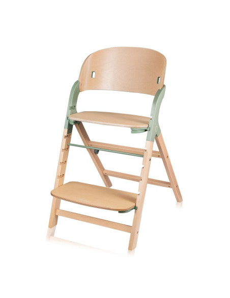 BN-LO-MEGAN_GREEN_WOOD,Scaun de masa multifunctional Megan, Lionelo, Din lemn de fag, 6 luni- adult, Reglabil pe inaltime, Husa 
