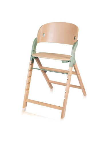 BN-LO-MEGAN_GREEN_WOOD,Scaun de masa multifunctional Megan, Lionelo, Din lemn de fag, 6 luni- adult, Reglabil pe inaltime, Husa 