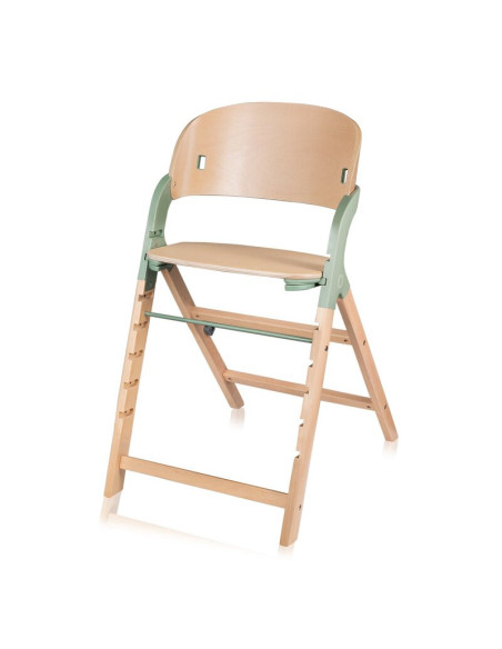BN-LO-MEGAN_GREEN_WOOD,Scaun de masa multifunctional Megan, Lionelo, Din lemn de fag, 6 luni- adult, Reglabil pe inaltime, Husa 