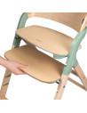 BN-LO-MEGAN_GREEN_WOOD,Scaun de masa multifunctional Megan, Lionelo, Din lemn de fag, 6 luni- adult, Reglabil pe inaltime, Husa 