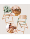 BN-LO-MEGAN_GREEN_WOOD,Scaun de masa multifunctional Megan, Lionelo, Din lemn de fag, 6 luni- adult, Reglabil pe inaltime, Husa 