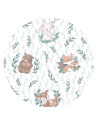 BN-6426972031837,Perna bebelusi, MimiNu, Ursulet, Multifunctionala, Cu doua fete, Tesatura pufoasa minky si bumbac, Materiale ce