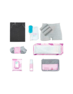 BN-FRIHBGYRG,Set maternitate si recuperare, Frida Mom, Camasa alaptare si nastere, Sosete, Recipient perineal, 4 chiloti de unic