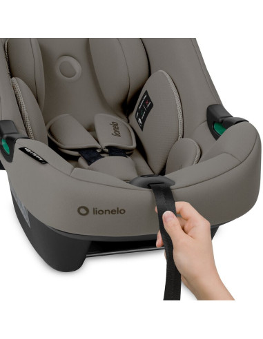 BN-LO-ASTRID_I-SIZE_BEIGE_TAUPE,Scoica auto, Lionelo, i-Size Astrid, 0-13 Kg, 40-87 cm, Cu maner si capotina reglabile, Cu prote