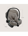 BN-LO-ASTRID_I-SIZE_BEIGE_TAUPE,Scoica auto, Lionelo, i-Size Astrid, 0-13 Kg, 40-87 cm, Cu maner si capotina reglabile, Cu prote