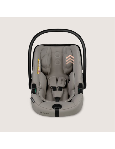 BN-LO-ASTRID_I-SIZE_BEIGE_TAUPE,Scoica auto, Lionelo, i-Size Astrid, 0-13 Kg, 40-87 cm, Cu maner si capotina reglabile, Cu prote
