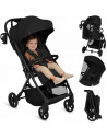 BN-LO-TANSI_BLACK_ONYX,Carucior sport, Lionelo, Tansi, Pliere automata, Ultracompact, Manevrare cu o mana, Roti cu tehnologie Gr