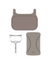 BN-LO-BENY_BEIGE_TAUPE,Scaun de masa, Lionelo, Beny, Suport de picioare si tavita ajustabile in 2 pozitii, Insertie moale, Centu