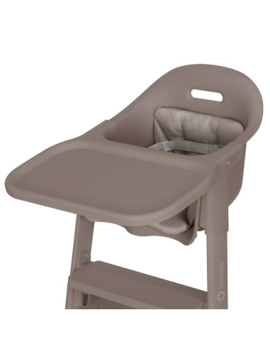 BN-LO-BENY_BEIGE_TAUPE,Scaun de masa, Lionelo, Beny, Suport de picioare si tavita ajustabile in 2 pozitii, Insertie moale, Centu