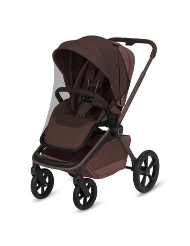BN-LO-FREYA_2IN1_BROWN_CHOCOLATE,Carucior 2 in 1, Lionelo, Freya, Landou si salteluta ventilate, Pliabil, Reglare spatar-3 pozit