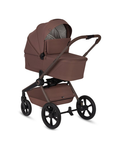 BN-LO-FREYA_2IN1_BROWN_CHOCOLATE,Carucior 2 in 1, Lionelo, Freya, Landou si salteluta ventilate, Pliabil, Reglare spatar-3 pozit