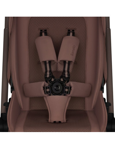 BN-LO-FREYA_2IN1_BROWN_CHOCOLATE,Carucior 2 in 1, Lionelo, Freya, Landou si salteluta ventilate, Pliabil, Reglare spatar-3 pozit