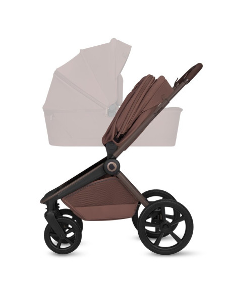 BN-LO-FREYA_2IN1_BROWN_CHOCOLATE,Carucior 2 in 1, Lionelo, Freya, Landou si salteluta ventilate, Pliabil, Reglare spatar-3 pozit