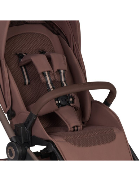 BN-LO-FREYA_2IN1_BROWN_CHOCOLATE,Carucior 2 in 1, Lionelo, Freya, Landou si salteluta ventilate, Pliabil, Reglare spatar-3 pozit