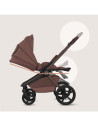 BN-LO-FREYA_2IN1_BROWN_CHOCOLATE,Carucior 2 in 1, Lionelo, Freya, Landou si salteluta ventilate, Pliabil, Reglare spatar-3 pozit