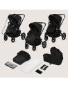 BN-LO-FREYA_2IN1_BLACK_ONYX,Carucior 2 in 1, Lionelo, Freya, Landou si salteluta ventilate, Pliabil, Reglare spatar-3 pozitii, S