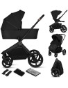BN-LO-FREYA_2IN1_BLACK_ONYX,Carucior 2 in 1, Lionelo, Freya, Landou si salteluta ventilate, Pliabil, Reglare spatar-3 pozitii, S