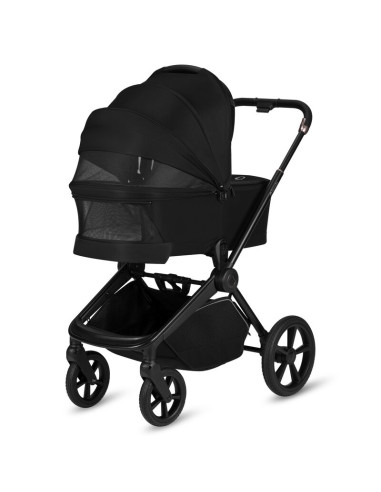 BN-LO-FREYA_2IN1_BLACK_ONYX,Carucior 2 in 1, Lionelo, Freya, Landou si salteluta ventilate, Pliabil, Reglare spatar-3 pozitii, S