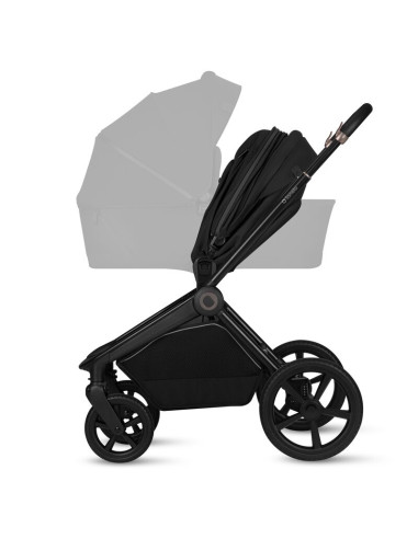 BN-LO-FREYA_2IN1_BLACK_ONYX,Carucior 2 in 1, Lionelo, Freya, Landou si salteluta ventilate, Pliabil, Reglare spatar-3 pozitii, S