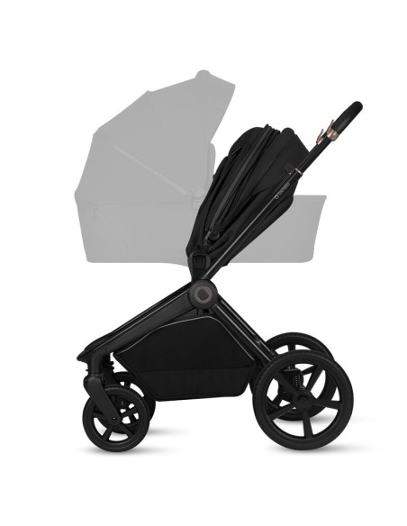 BN-LO-FREYA_2IN1_BLACK_ONYX,Carucior 2 in 1, Lionelo, Freya, Landou si salteluta ventilate, Pliabil, Reglare spatar-3 pozitii, S
