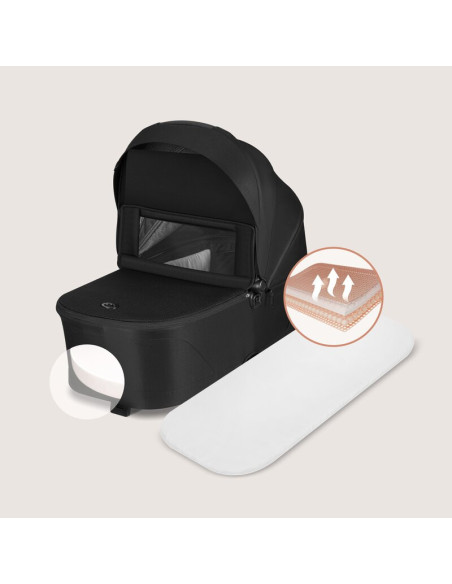 BN-LO-FREYA_2IN1_BLACK_ONYX,Carucior 2 in 1, Lionelo, Freya, Landou si salteluta ventilate, Pliabil, Reglare spatar-3 pozitii, S