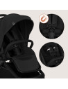BN-LO-FREYA_2IN1_BLACK_ONYX,Carucior 2 in 1, Lionelo, Freya, Landou si salteluta ventilate, Pliabil, Reglare spatar-3 pozitii, S