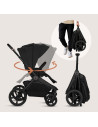 BN-LO-FREYA_2IN1_BLACK_ONYX,Carucior 2 in 1, Lionelo, Freya, Landou si salteluta ventilate, Pliabil, Reglare spatar-3 pozitii, S