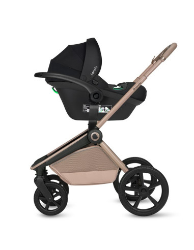 BN-LO-FREYA_3IN1_BEIGE_SAND,Carucior 3 in 1, Lionelo, Freya, Cu scoica ADAC, Landou si salteluta ventilate, Pliabil, Reglare spa
