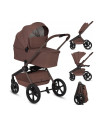 BN-LO-FREYA_3IN1_BROWN_CHOCOLATE,Carucior 3 in 1, Lionelo, Freya, Cu scoica ADAC, Landou si salteluta ventilate, Pliabil, Reglar