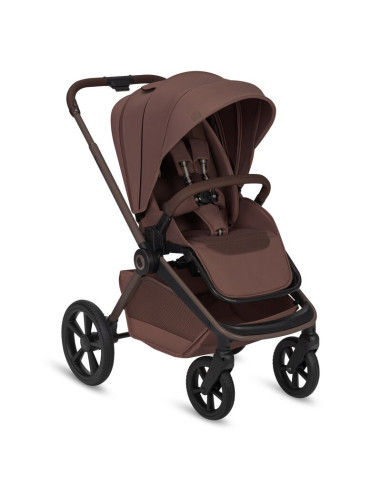BN-LO-FREYA_3IN1_BROWN_CHOCOLATE,Carucior 3 in 1, Lionelo, Freya, Cu scoica ADAC, Landou si salteluta ventilate, Pliabil, Reglar