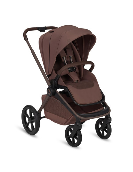 BN-LO-FREYA_3IN1_BROWN_CHOCOLATE,Carucior 3 in 1, Lionelo, Freya, Cu scoica ADAC, Landou si salteluta ventilate, Pliabil, Reglar