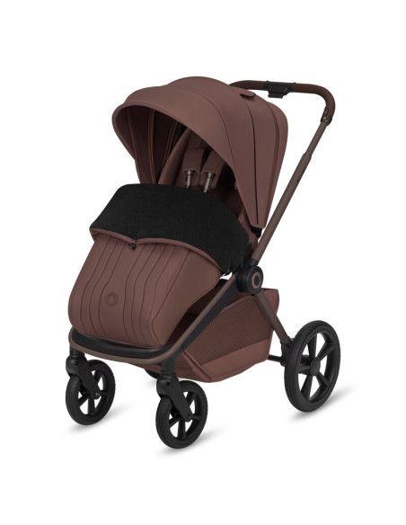 BN-LO-FREYA_3IN1_BROWN_CHOCOLATE,Carucior 3 in 1, Lionelo, Freya, Cu scoica ADAC, Landou si salteluta ventilate, Pliabil, Reglar
