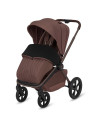 BN-LO-FREYA_3IN1_BROWN_CHOCOLATE,Carucior 3 in 1, Lionelo, Freya, Cu scoica ADAC, Landou si salteluta ventilate, Pliabil, Reglar