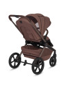 BN-LO-FREYA_3IN1_BROWN_CHOCOLATE,Carucior 3 in 1, Lionelo, Freya, Cu scoica ADAC, Landou si salteluta ventilate, Pliabil, Reglar