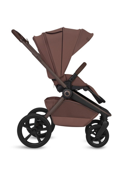 BN-LO-FREYA_3IN1_BROWN_CHOCOLATE,Carucior 3 in 1, Lionelo, Freya, Cu scoica ADAC, Landou si salteluta ventilate, Pliabil, Reglar