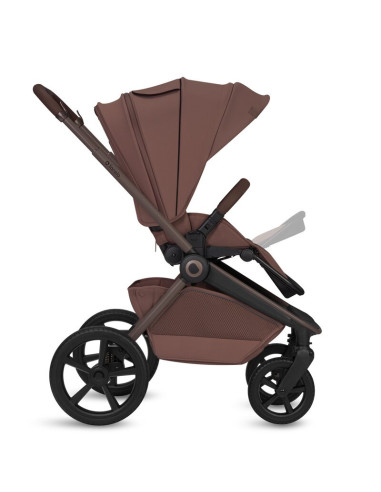 BN-LO-FREYA_3IN1_BROWN_CHOCOLATE,Carucior 3 in 1, Lionelo, Freya, Cu scoica ADAC, Landou si salteluta ventilate, Pliabil, Reglar