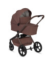 BN-LO-FREYA_3IN1_BROWN_CHOCOLATE,Carucior 3 in 1, Lionelo, Freya, Cu scoica ADAC, Landou si salteluta ventilate, Pliabil, Reglar