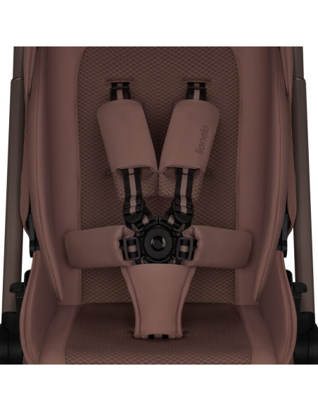 BN-LO-FREYA_3IN1_BROWN_CHOCOLATE,Carucior 3 in 1, Lionelo, Freya, Cu scoica ADAC, Landou si salteluta ventilate, Pliabil, Reglar
