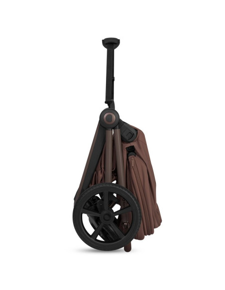 BN-LO-FREYA_3IN1_BROWN_CHOCOLATE,Carucior 3 in 1, Lionelo, Freya, Cu scoica ADAC, Landou si salteluta ventilate, Pliabil, Reglar