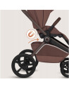 BN-LO-FREYA_3IN1_BROWN_CHOCOLATE,Carucior 3 in 1, Lionelo, Freya, Cu scoica ADAC, Landou si salteluta ventilate, Pliabil, Reglar