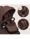 BN-LO-FREYA_3IN1_BROWN_CHOCOLATE,Carucior 3 in 1, Lionelo, Freya, Cu scoica ADAC, Landou si salteluta ventilate, Pliabil, Reglar